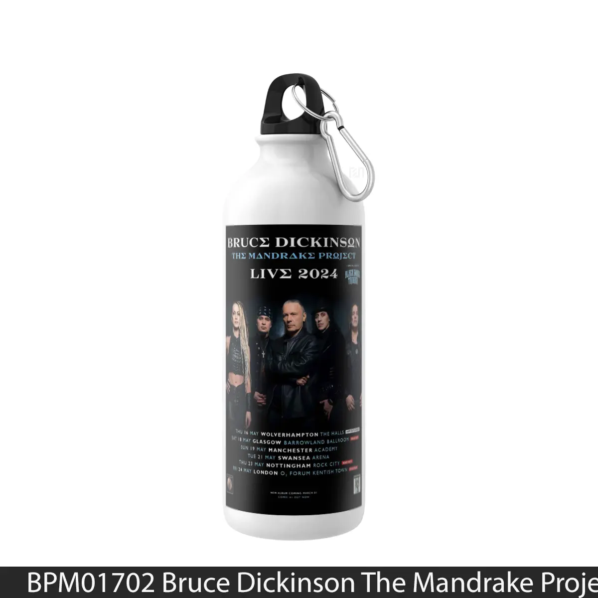 Botol Bruce Dickinson The Mandrake Project Live Uk Tour 2024 - Music Sport Bottle