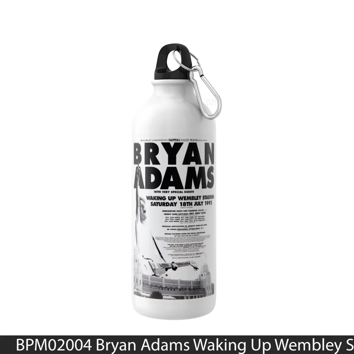 Botol Bryan Adams Waking Up Wembley Stadium 1992 - Music Sport Bottle
