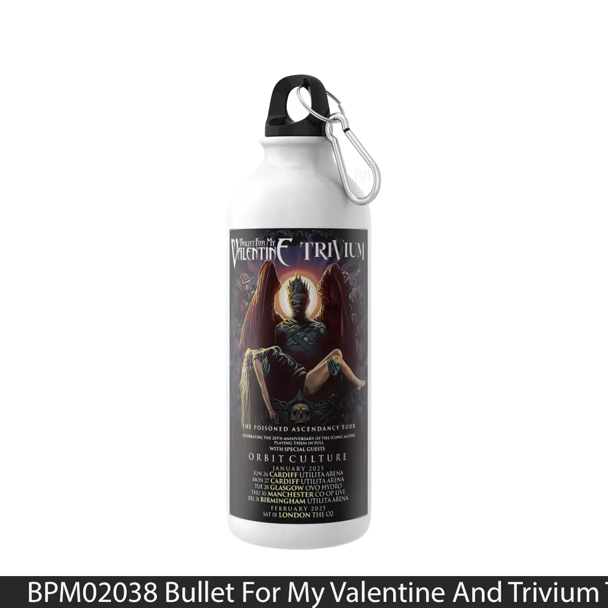 Botol Bullet For My Valentine And Trivium The Poisoned Ascendancy Tour 2025 - Music Sport Bottle