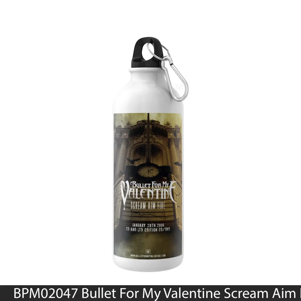 Botol Bullet For My Valentine Scream Aim Fire - Music Sport Bottle