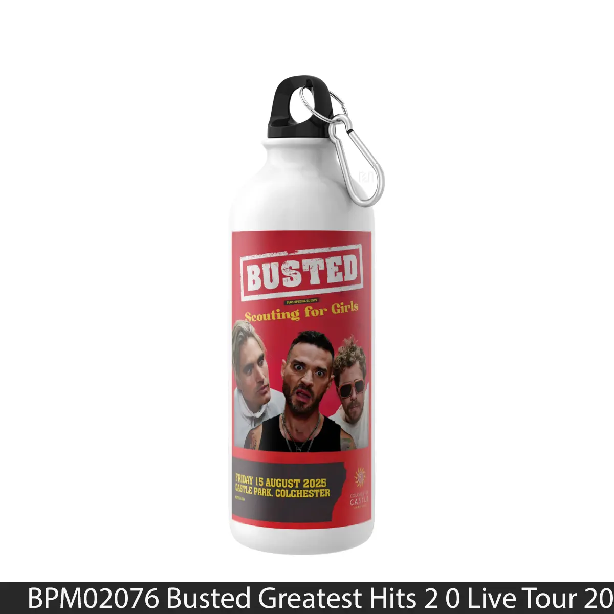 Botol Busted Greatest Hits 2 0 Live Tour 2025 Colchester More - Music Sport Bottle