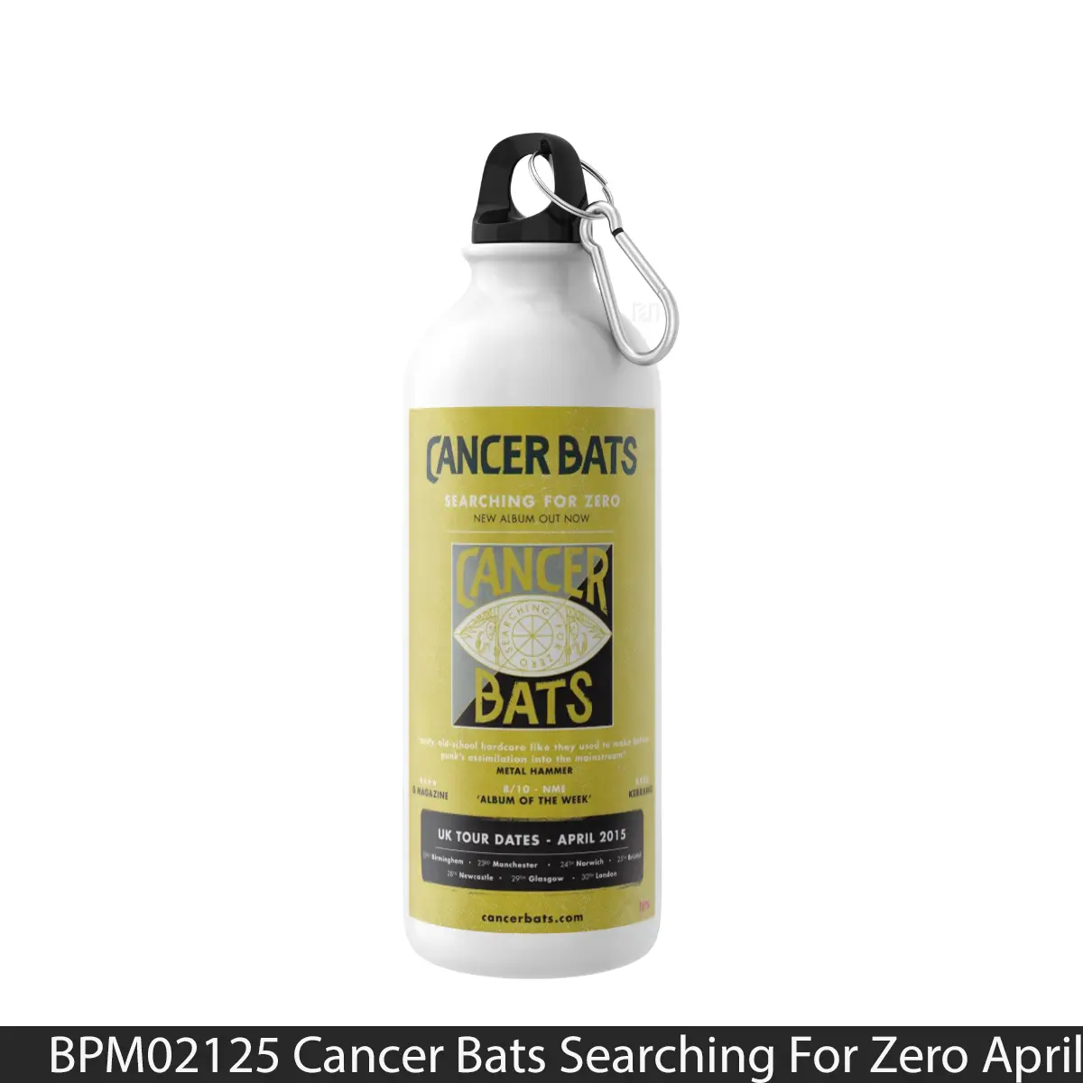 Botol Cancer Bats Searching For Zero April 2015 Uk Tour - Music Sport Bottle