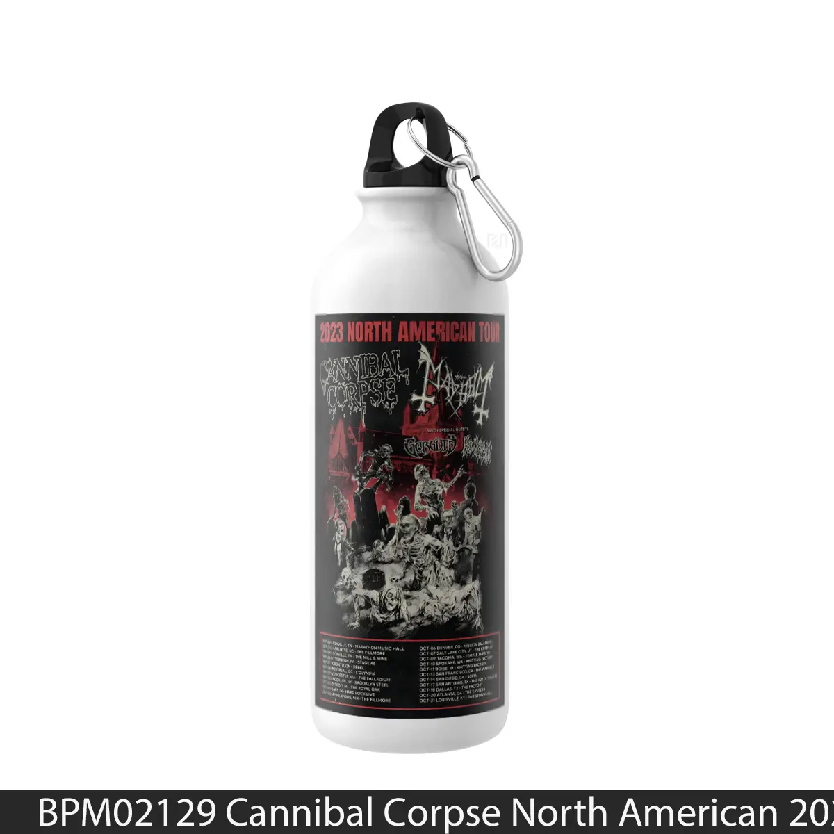 Botol Cannibal Corpse North American 2023 - Music Sport Bottle