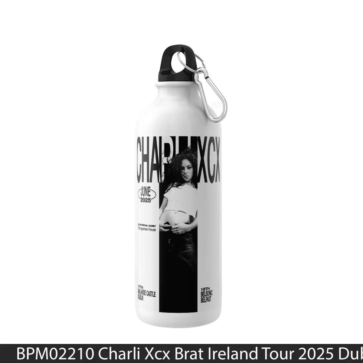 Botol Charli Xcx Brat Ireland Tour 2025 Dublin Malahide - Music Sport Bottle