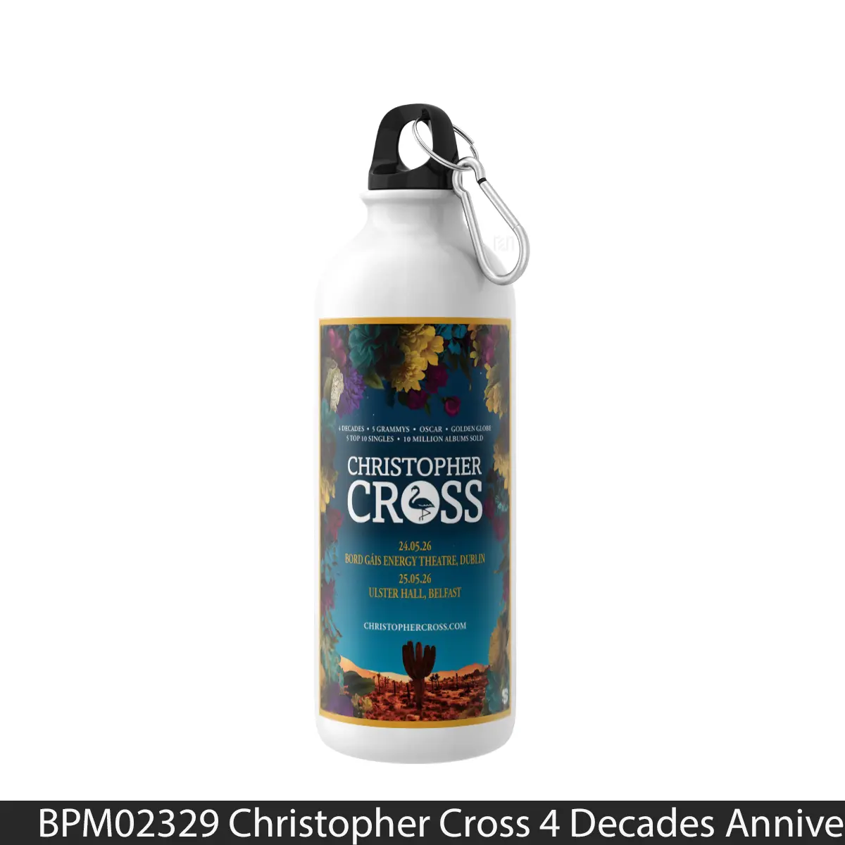 Botol Christopher Cross 4 Decades Anniversary Live 2026 Uk Tour 1 - Music Sport Bottle