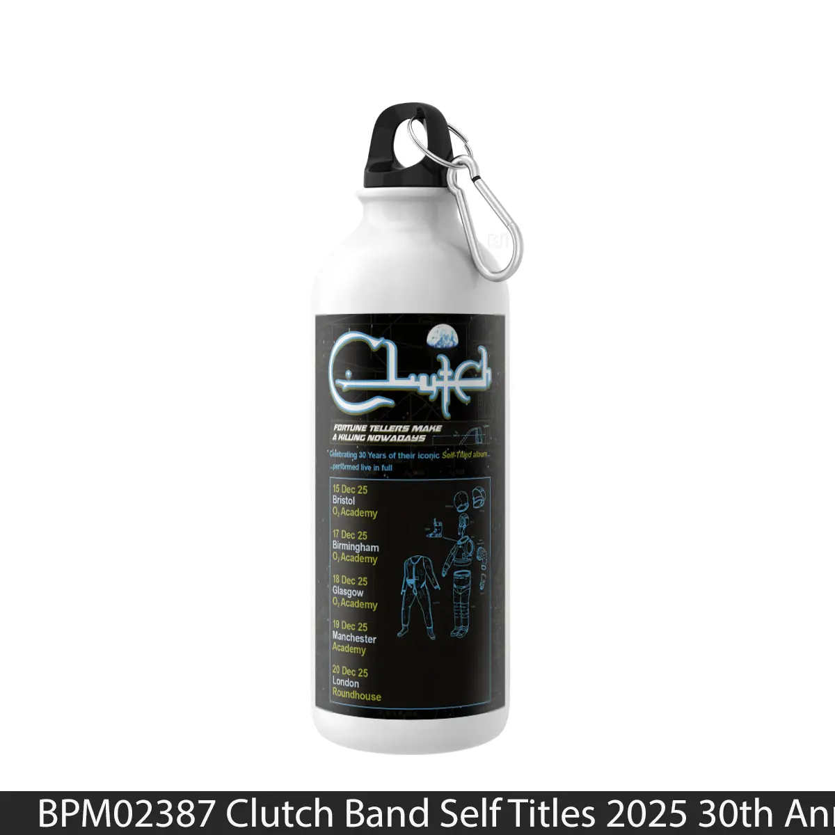 Botol Clutch Band Self Titles 2025 30Th Anniversay Uk - Music Sport Bottle