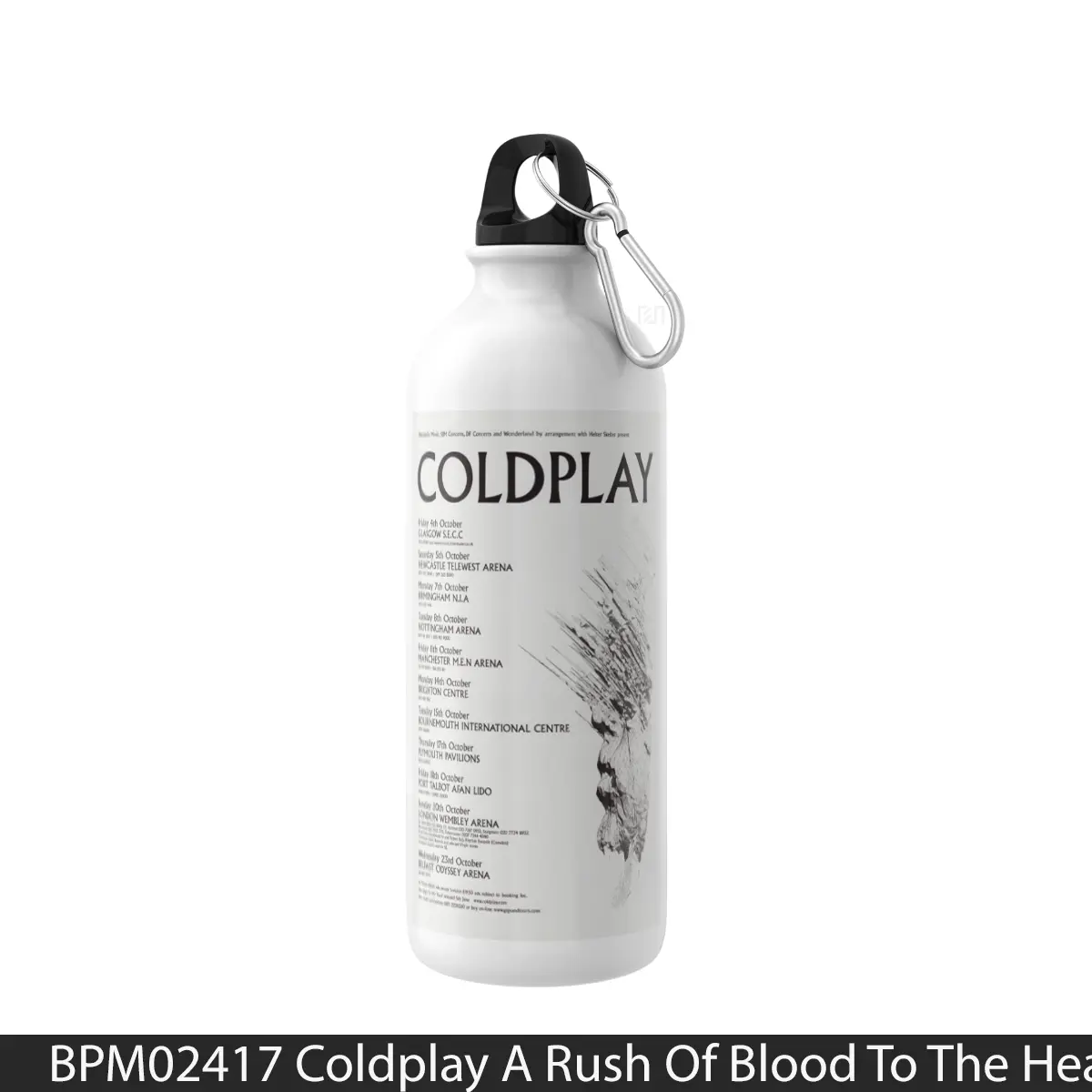 Botol Coldplay A Rush Of Blood To The Head Uk Tour 2002 - Music Sport Bottle