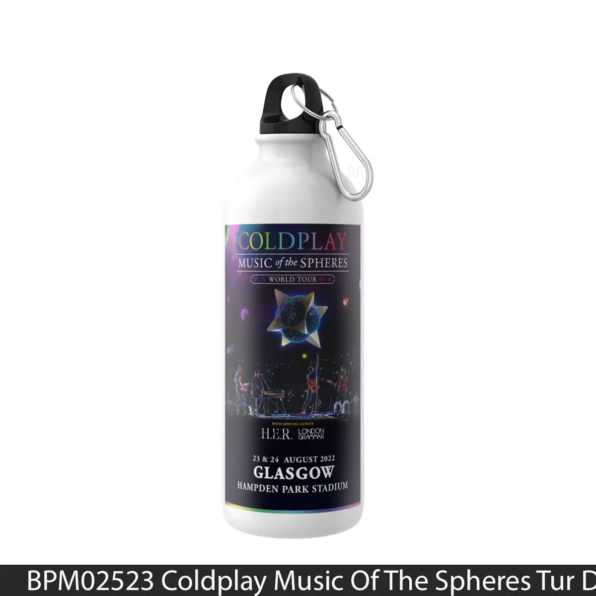 Botol Coldplay Music Of The Spheres Tur Dunia 2022 Glasgow - Music Sport Bottle
