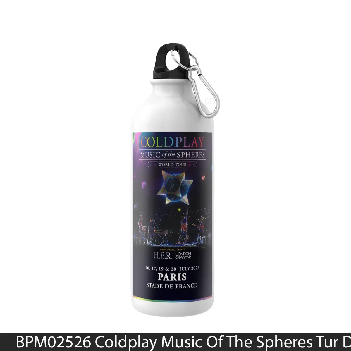 Botol Coldplay Music Of The Spheres Tur Dunia 2022 Paris - Music Sport Bottle