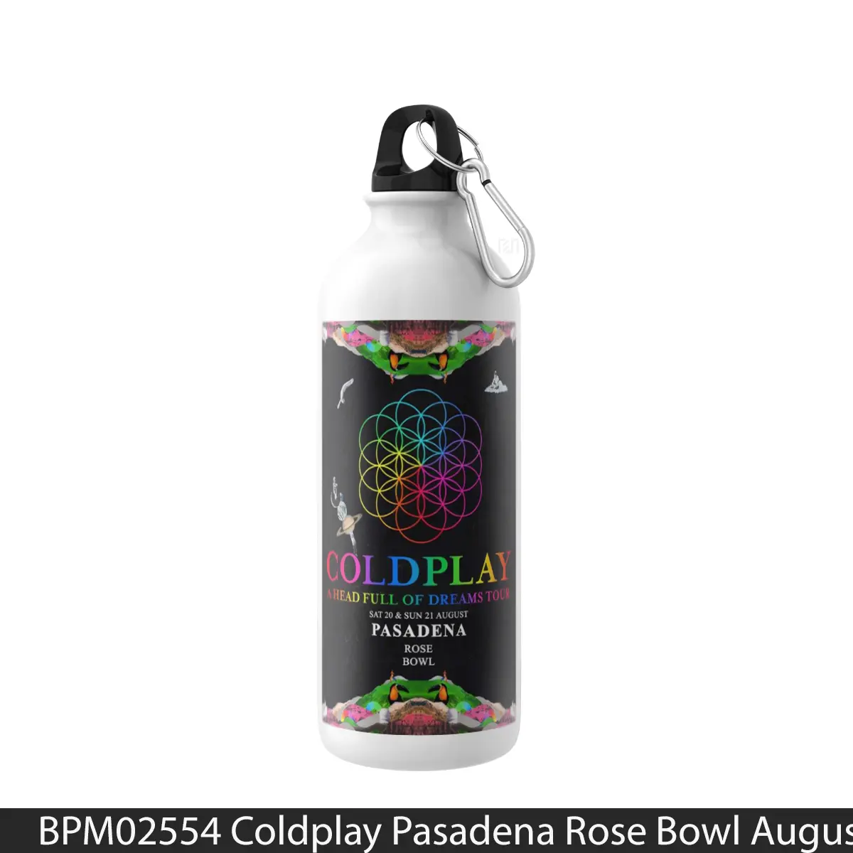 Botol Coldplay Pasadena Rose Bowl August 20Th 21St 2017 - Music Sport Bottle