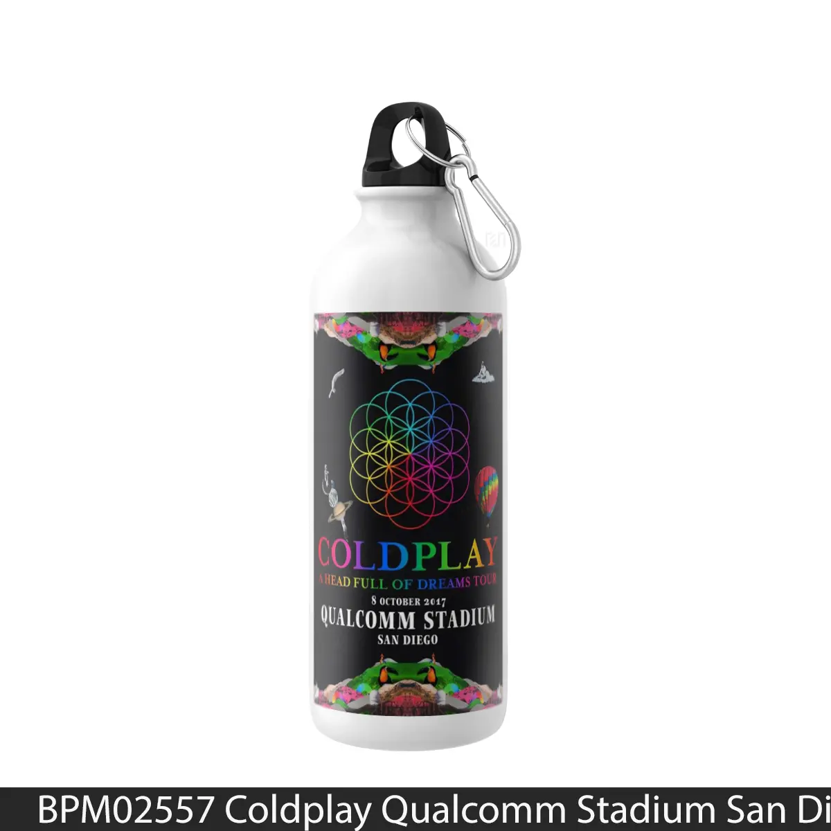Botol Coldplay Qualcomm Stadium San Diego 8 October 2017 - Music Sport Bottle
