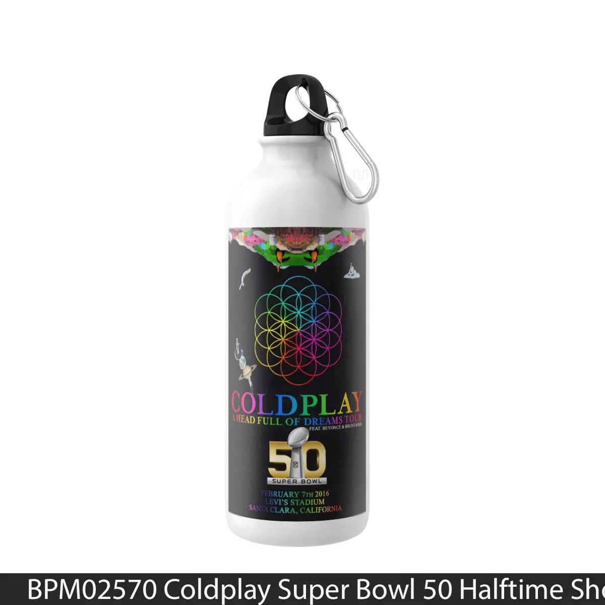 Botol Coldplay Super Bowl 50 Halftime Show - Music Sport Bottle