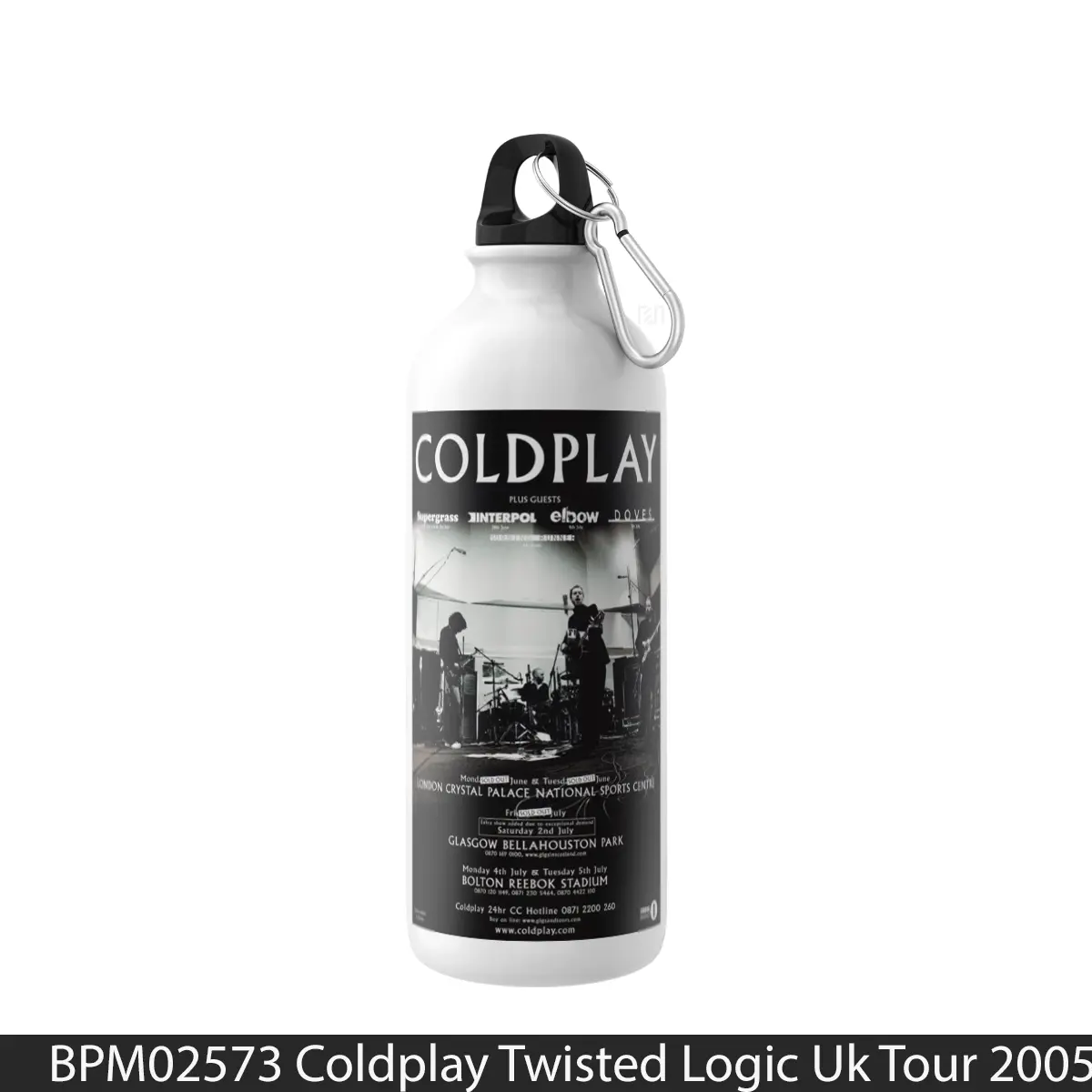 Botol Coldplay Twisted Logic Uk Tour 2005 - Music Sport Bottle