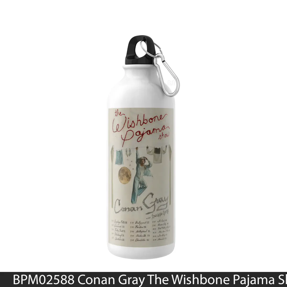 Botol Conan Gray The Wishbone Pajama Show North America Tour 2025 - Music Sport Bottle