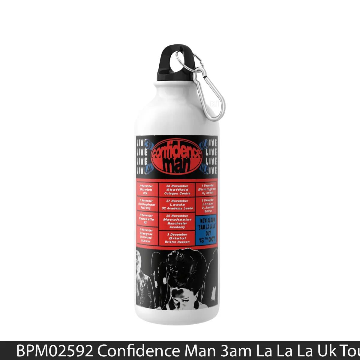 Botol Confidence Man 3Am La La La Uk Tour 2024 - Music Sport Bottle