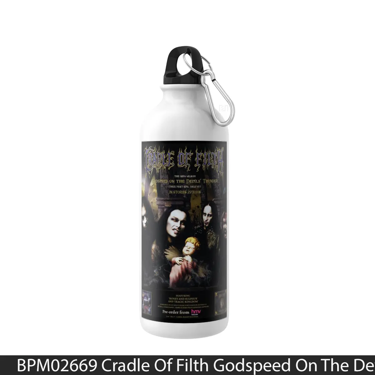 Botol Cradle Of Filth Godspeed On The Devils Thunder Pos - Music Sport Bottle