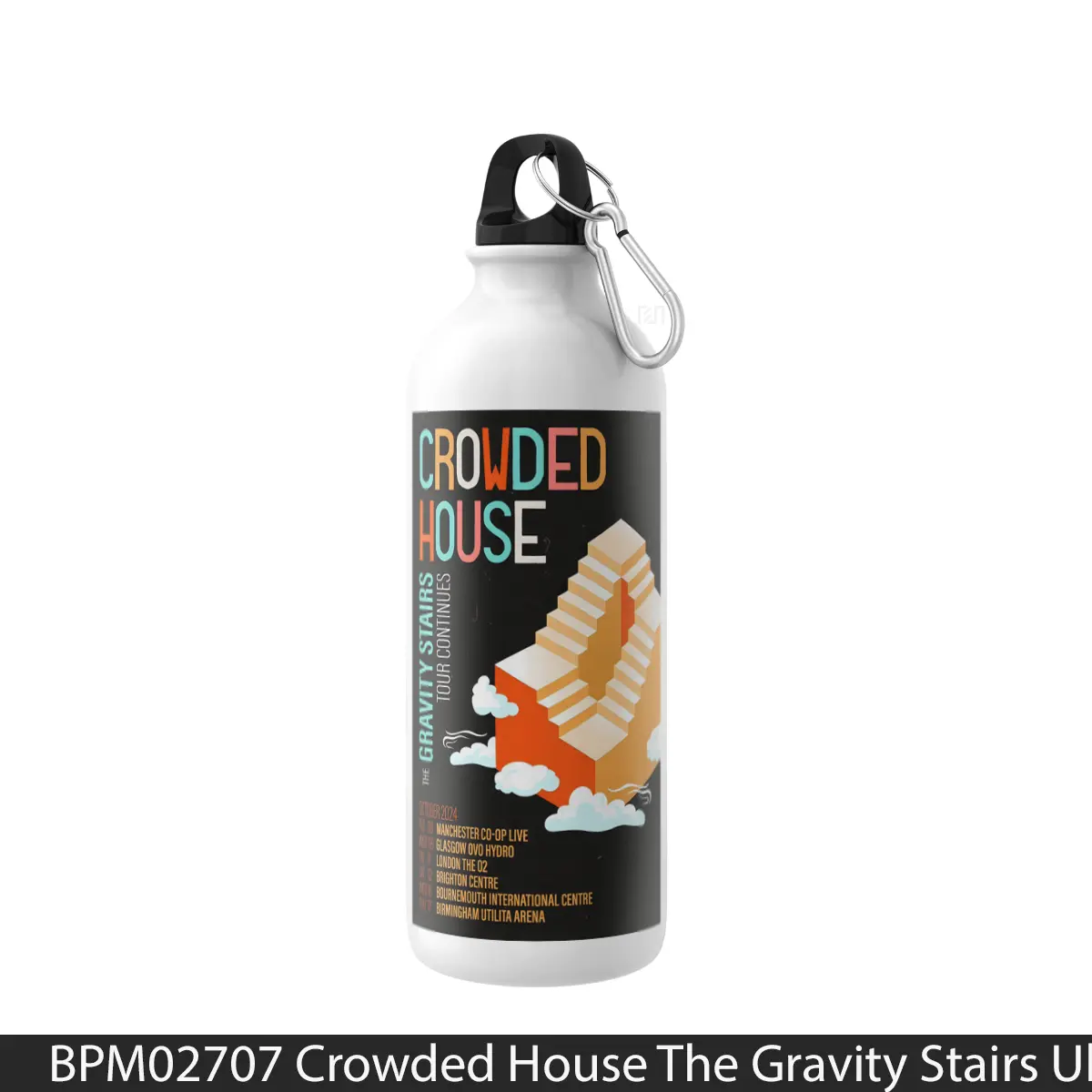 Botol Crowded House The Gravity Stairs Uk Tour 2024 - Music Sport Bottle
