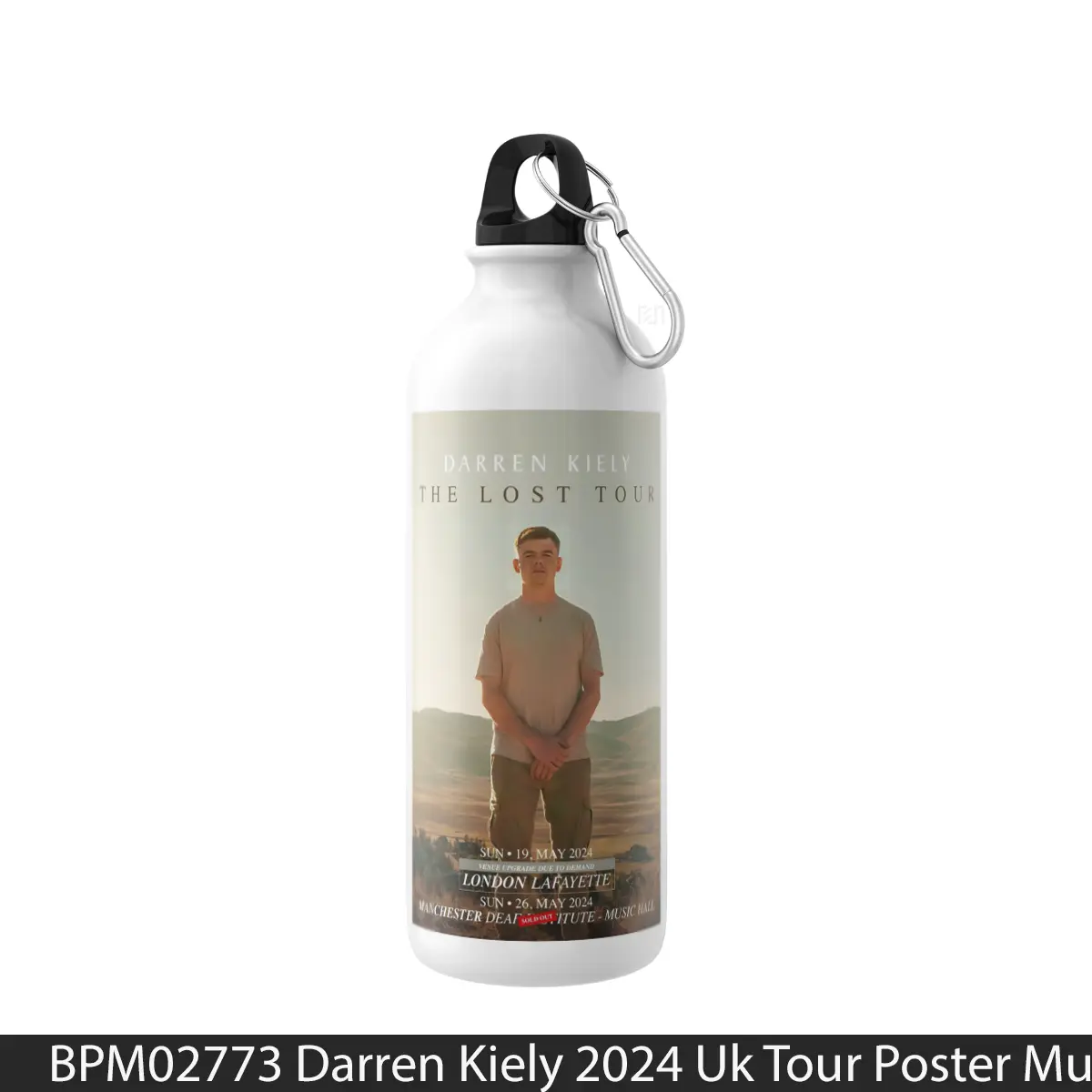 Botol Darren Kiely 2024 Uk Tour - Music Sport Bottle