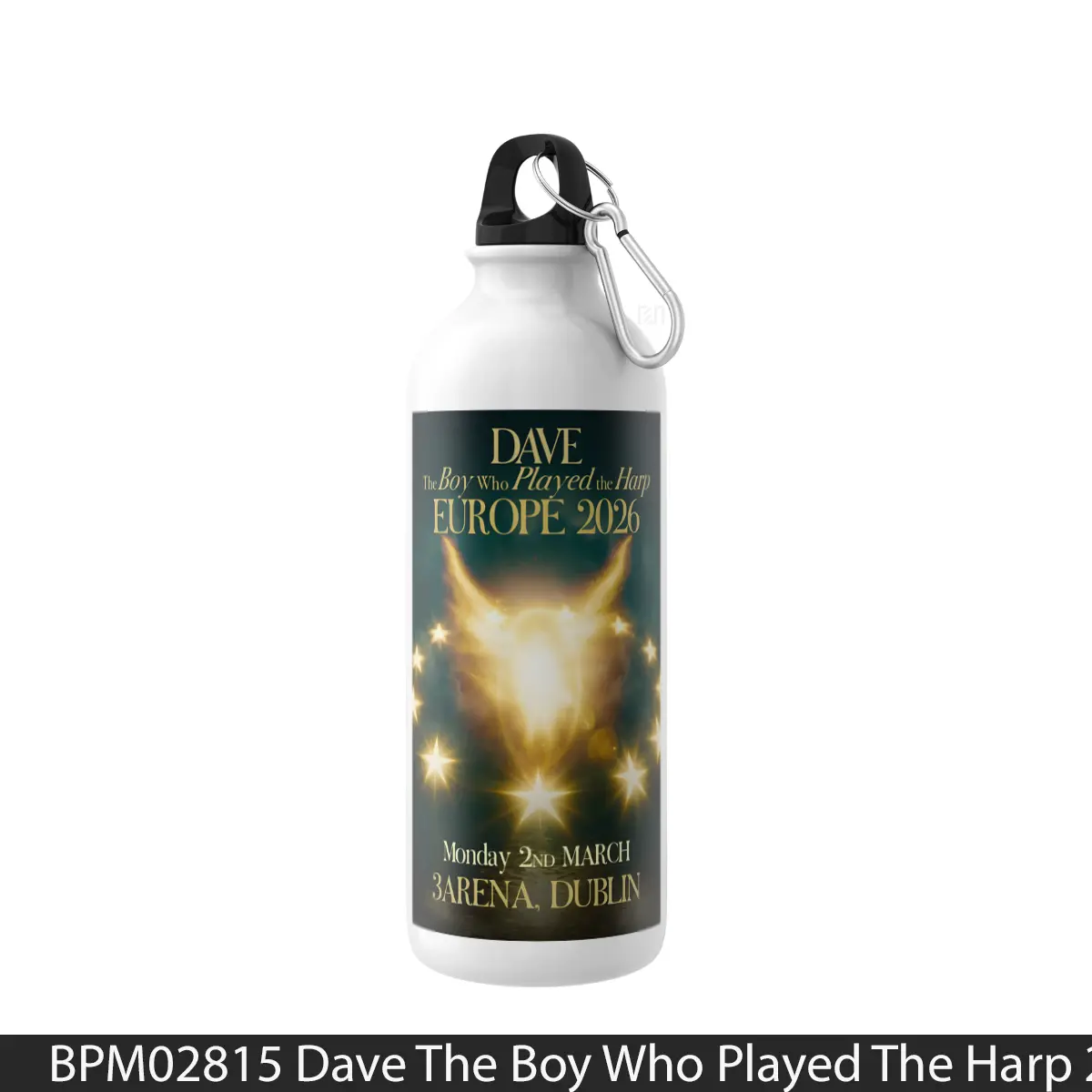 Botol Dave The Boy Who Played The Harp 2026 Ireland Tour - Music Sport Bottle