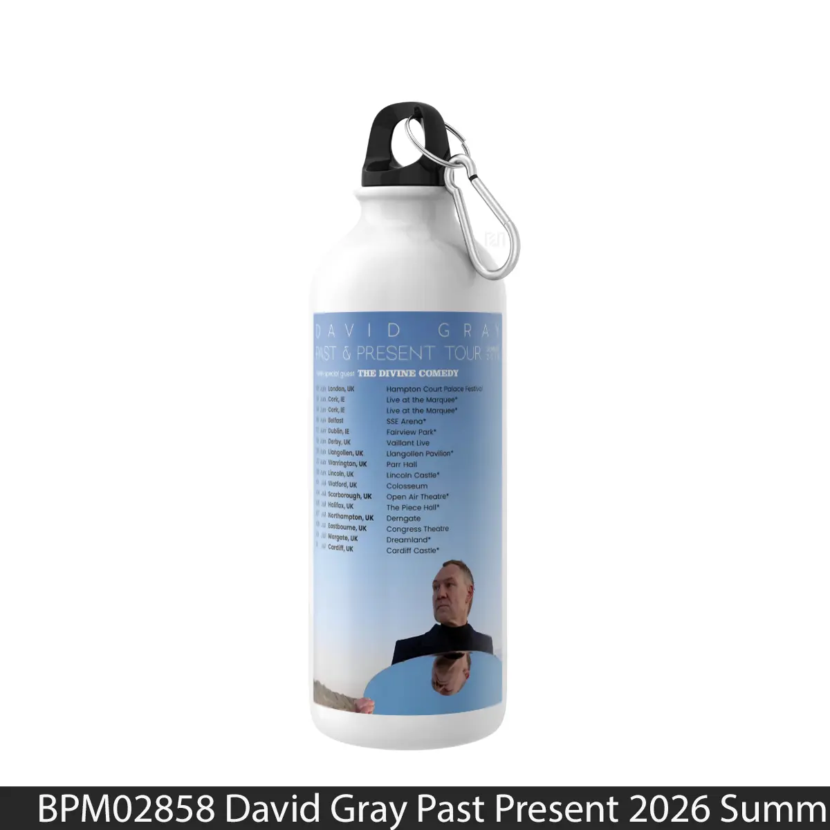 Botol David Gray Past Present 2026 Summer Tour 2 - Music Sport Bottle