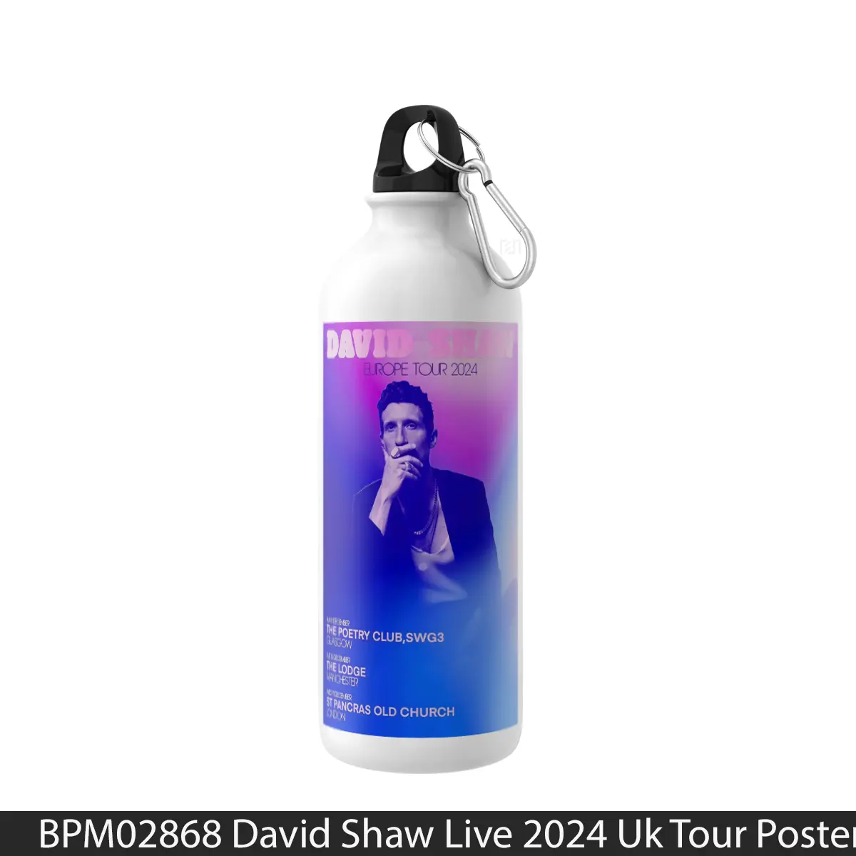 Botol David Shaw Live 2024 Uk Tour - Music Sport Bottle