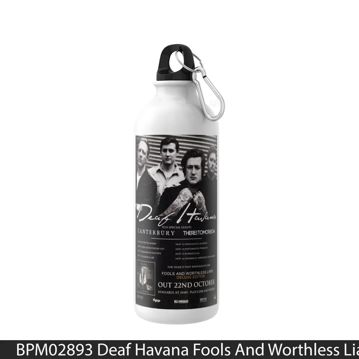 Botol Deaf Havana Fools And Worthless Liars 2011 Uk Tour - Music Sport Bottle