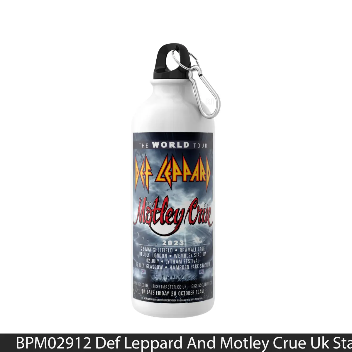 Botol Def Leppard And Motley Crue Uk Stadium Tour 2023 - Music Sport Bottle
