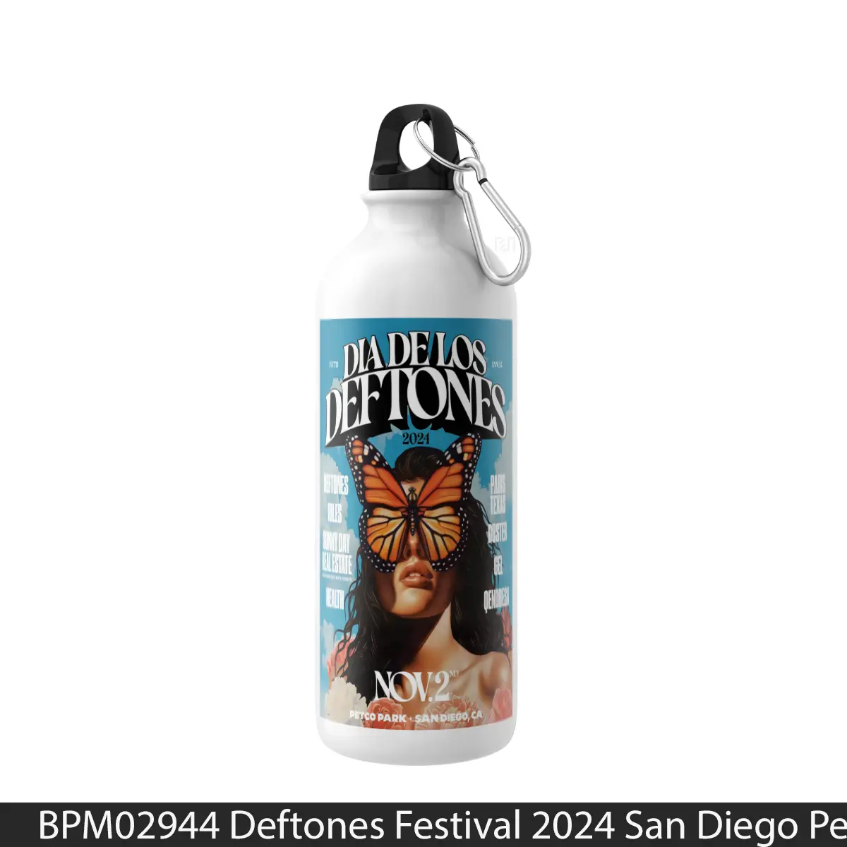 Botol Deftones Festival 2024 San Diego Petco Park - Music Sport Bottle