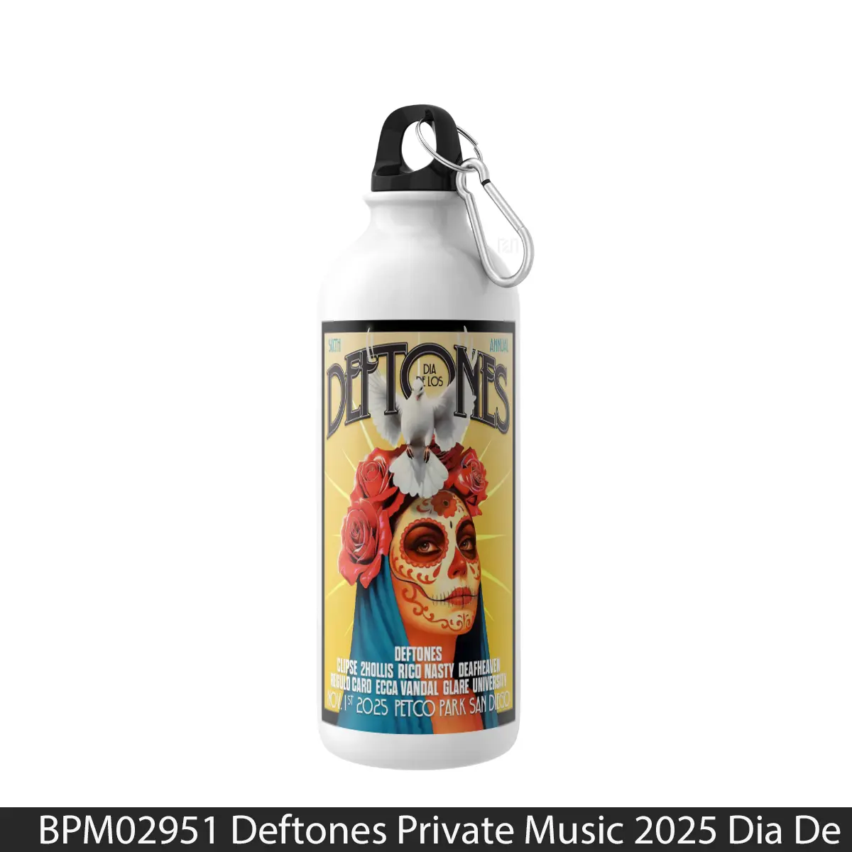 Botol Deftones Private Music 2025 Dia De Los Deftones Tour - Music Sport Bottle