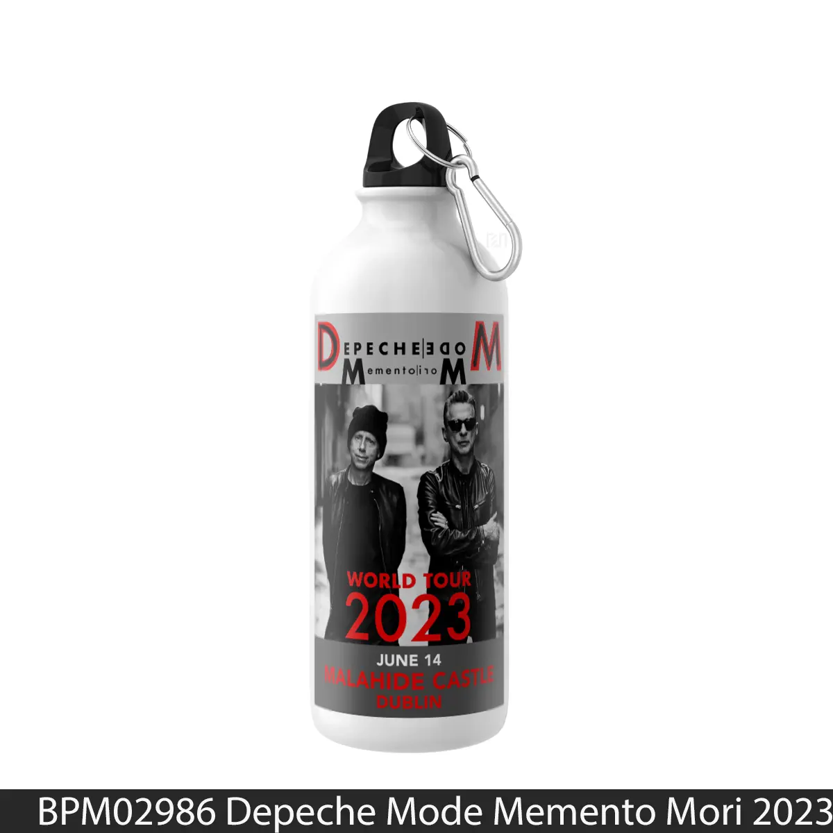 Botol Depeche Mode Memento Mori 2023 Tour Dublin - Music Sport Bottle