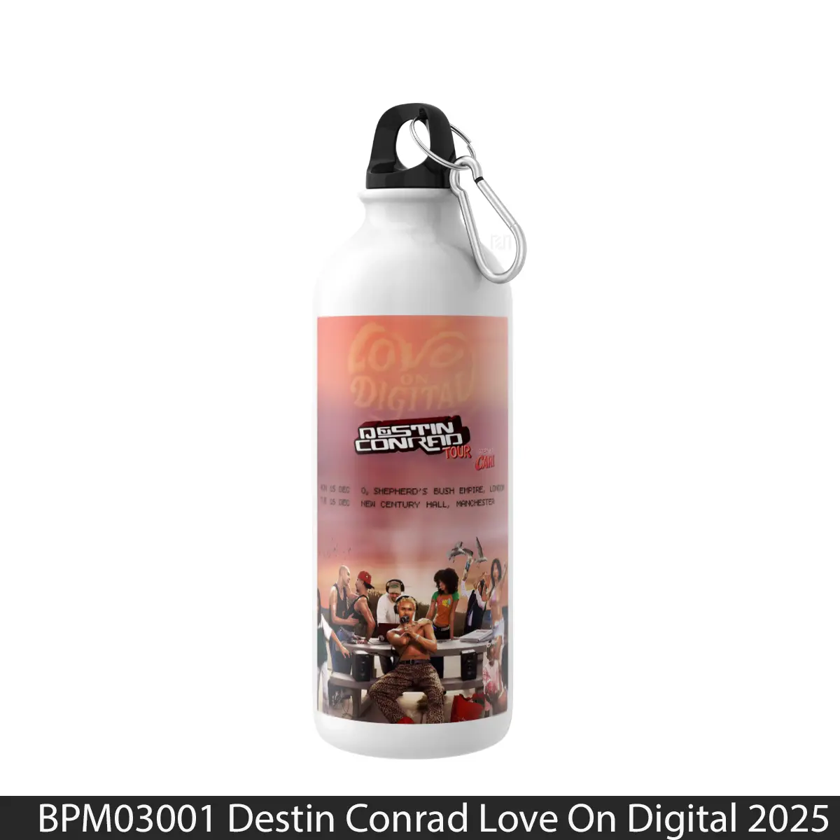 Botol Destin Conrad Love On Digital 2025 Uk Tour - Music Sport Bottle