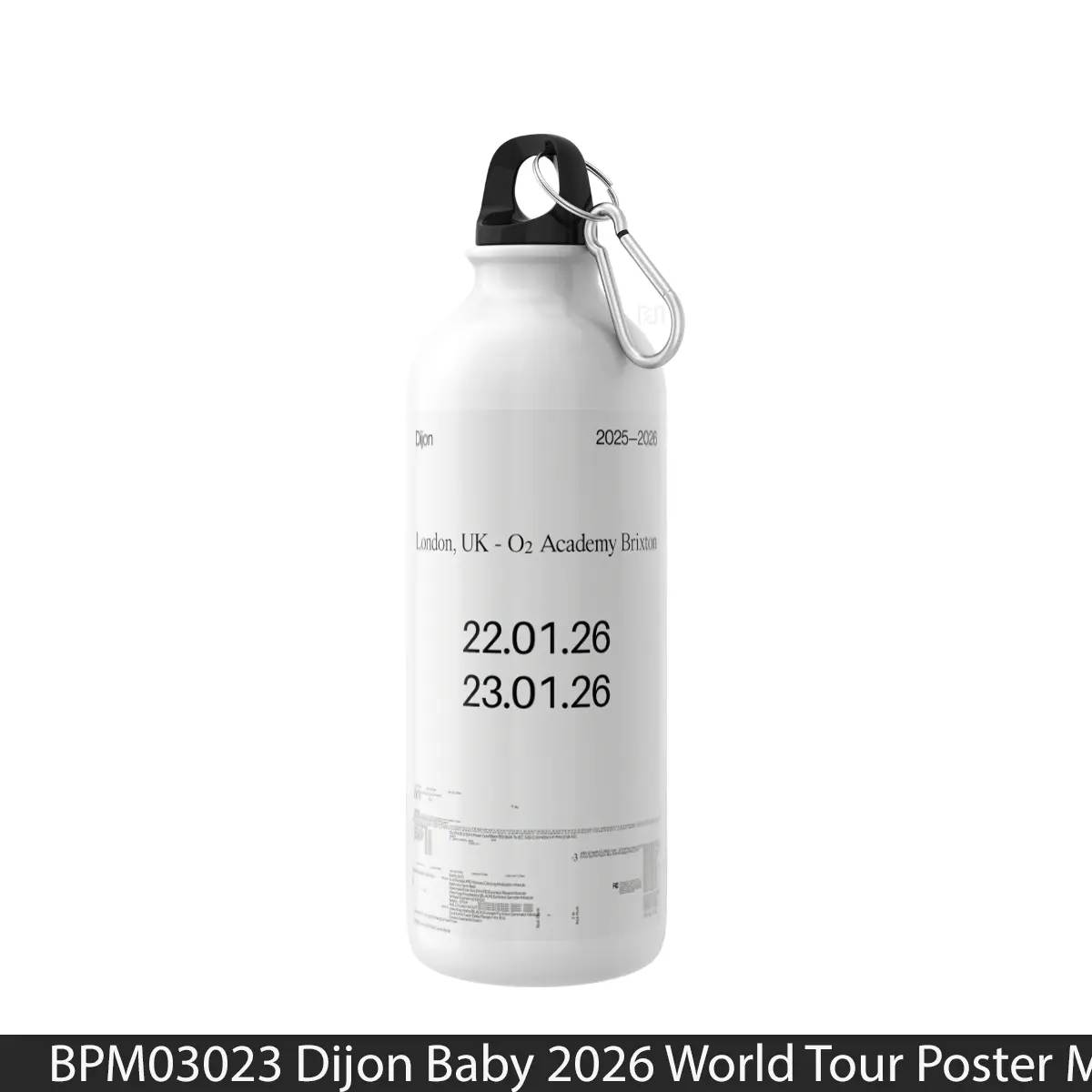 Botol Dijon Baby 2026 World Tour - Music Sport Bottle