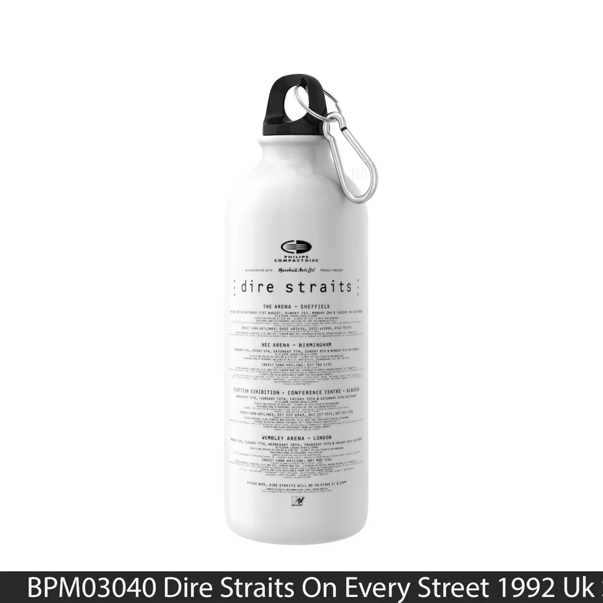 Botol Dire Straits On Every Street 1992 Uk Stadium Tour 1 - Music Sport Bottle