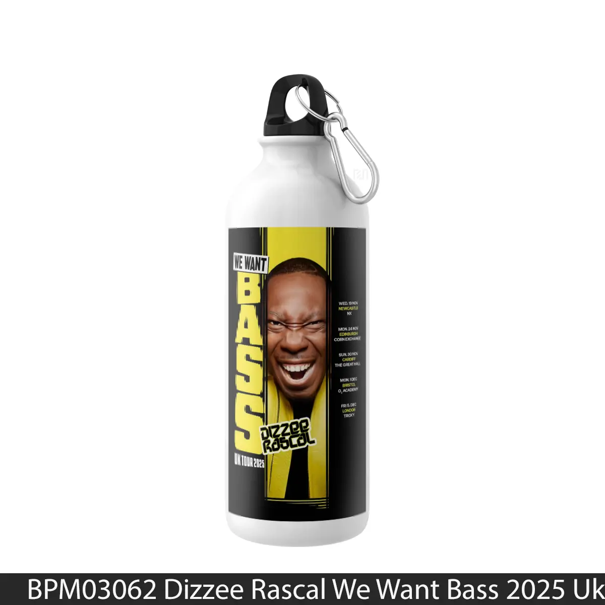 Botol Dizzee Rascal We Want Bass 2025 Uk Tour - Music Sport Bottle