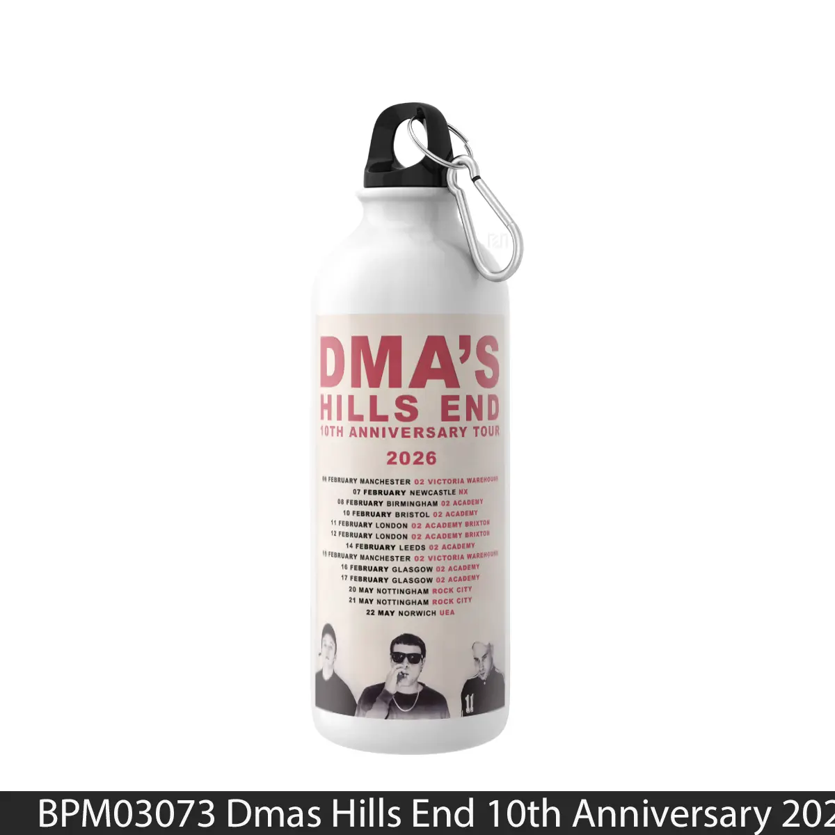 Botol Dmas Hills End 10Th Anniversary 2026 Uk Tour - Music Sport Bottle