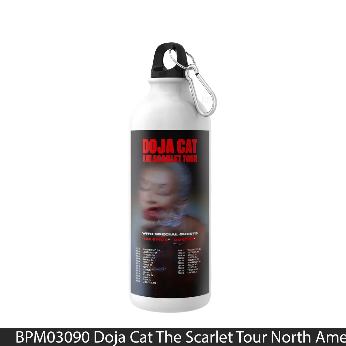 Botol Doja Cat The Scarlet Tour North America 2023 - Music Sport Bottle