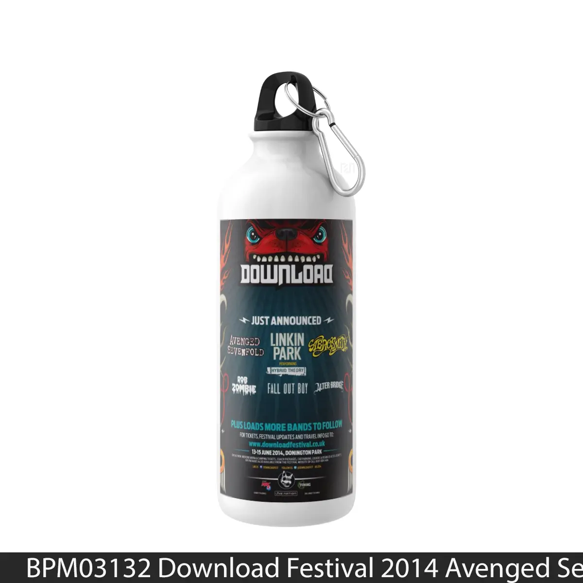 Botol Download Festival 2014 Avenged Sevenfold Linkin Pa - Music Sport Bottle