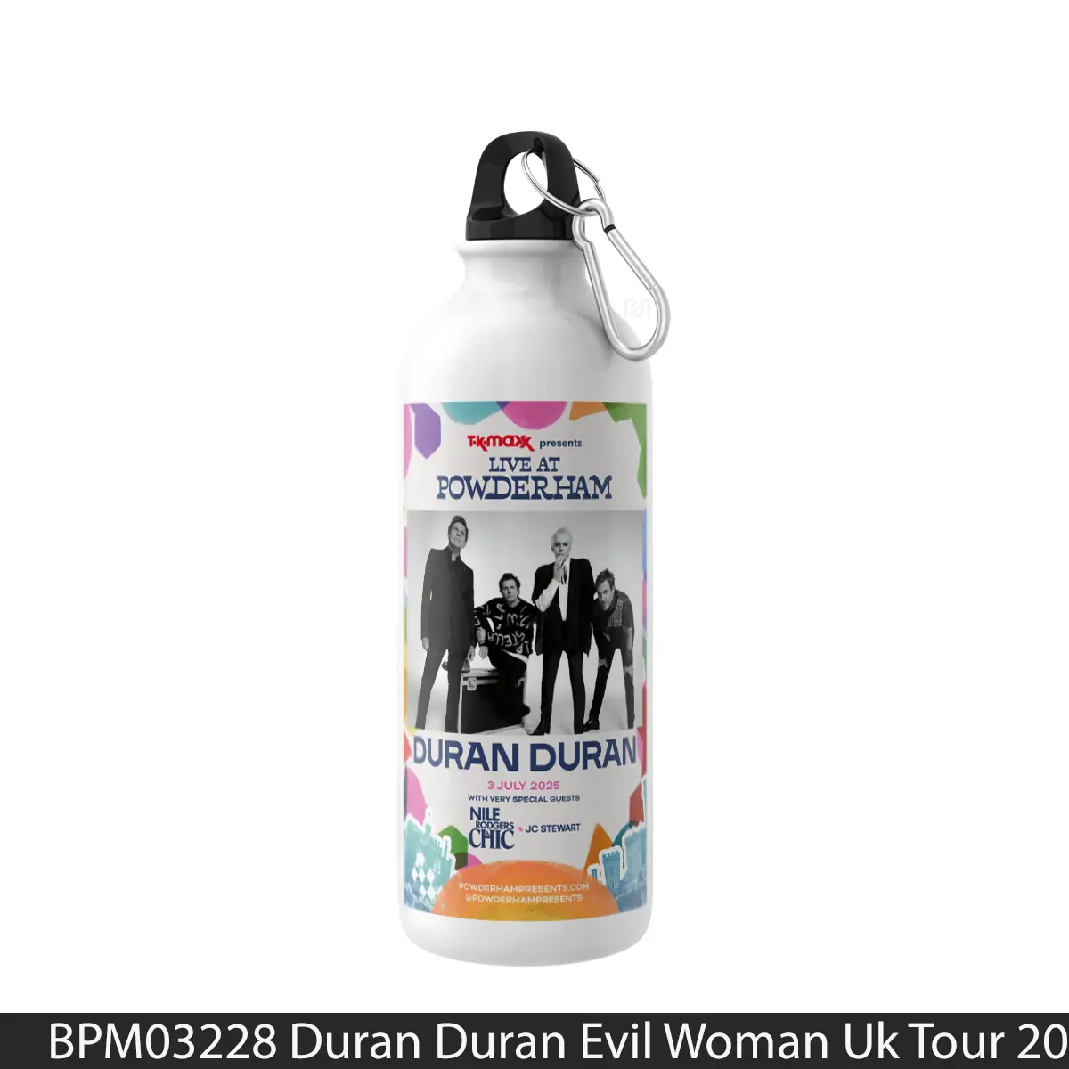 Botol Duran Duran Evil Woman Uk Tour 2025 Exeter Powderham - Music Sport Bottle