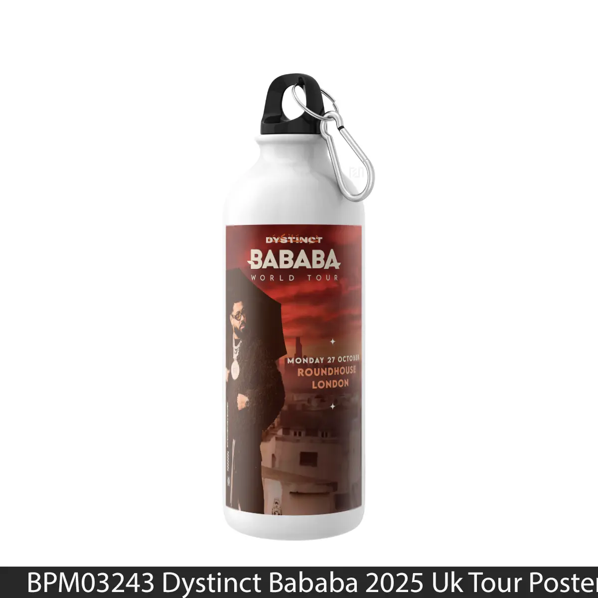 Botol Dystinct Bababa 2025 Uk Tour - Music Sport Bottle
