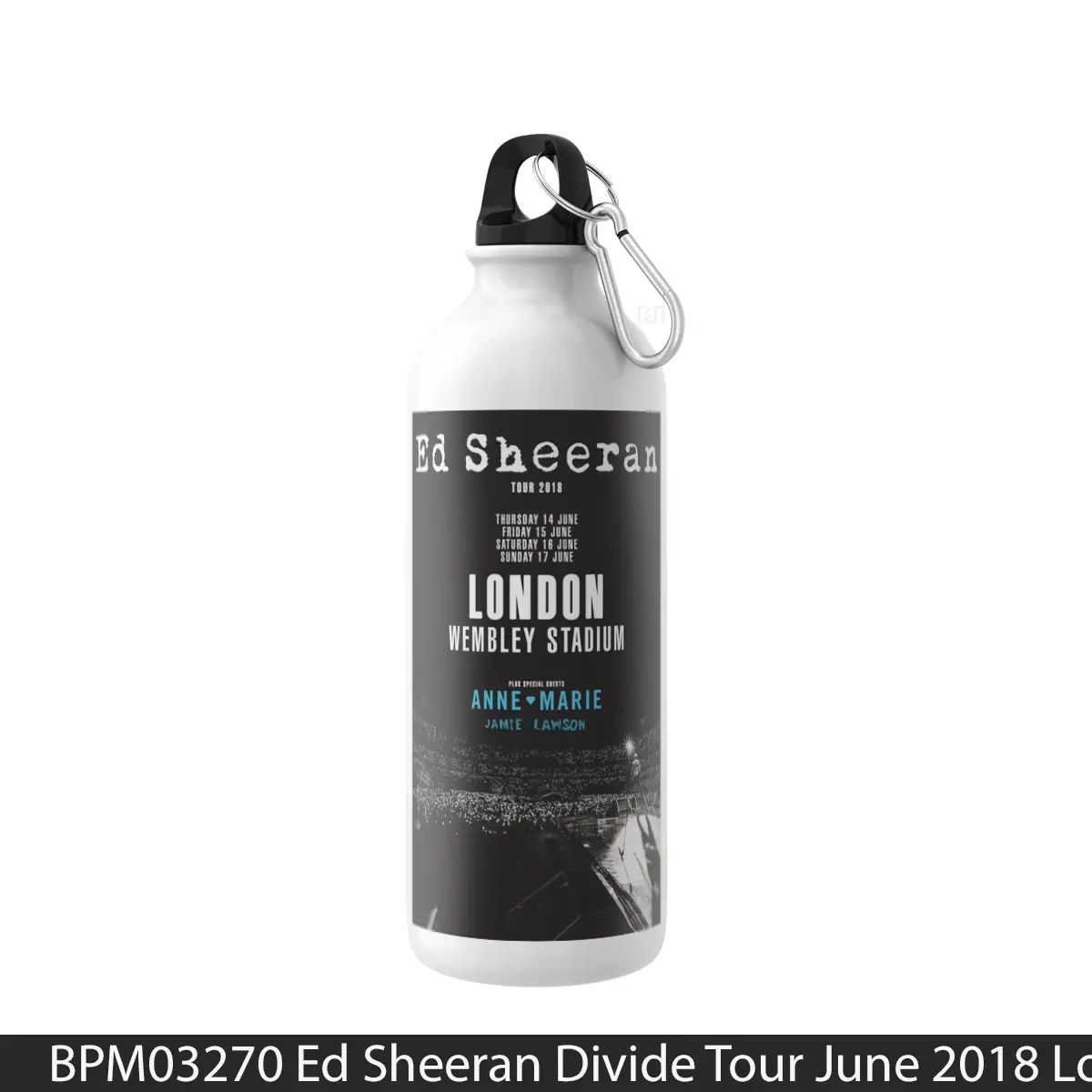 Botol Ed Sheeran Divide Tour June 2018 London Wembley - Music Sport Bottle