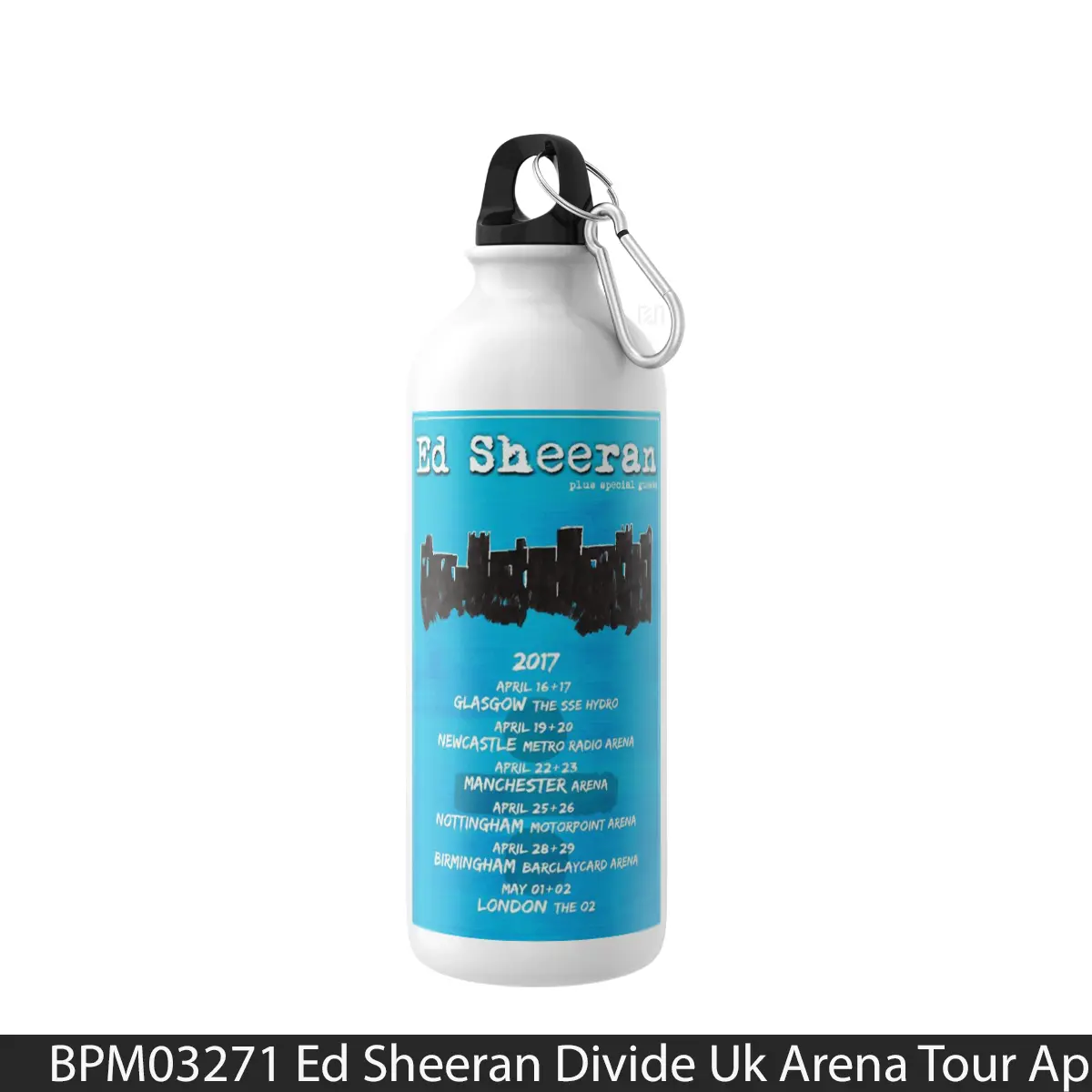 Botol Ed Sheeran Divide Uk Arena Tour April May 2017 - Music Sport Bottle