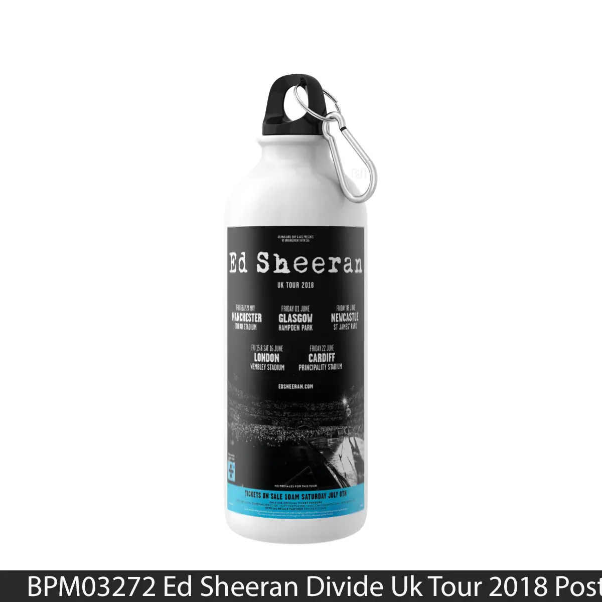 Botol Ed Sheeran Divide Uk Tour 2018 - Music Sport Bottle