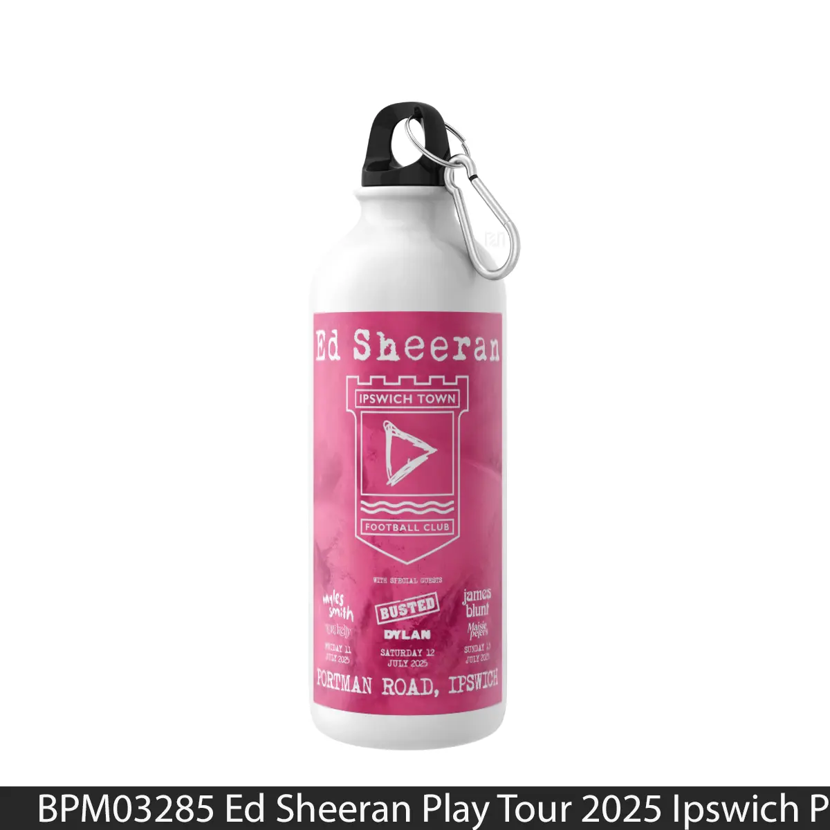 Botol Ed Sheeran Play Tour 2025 Ipswich - Music Sport Bottle