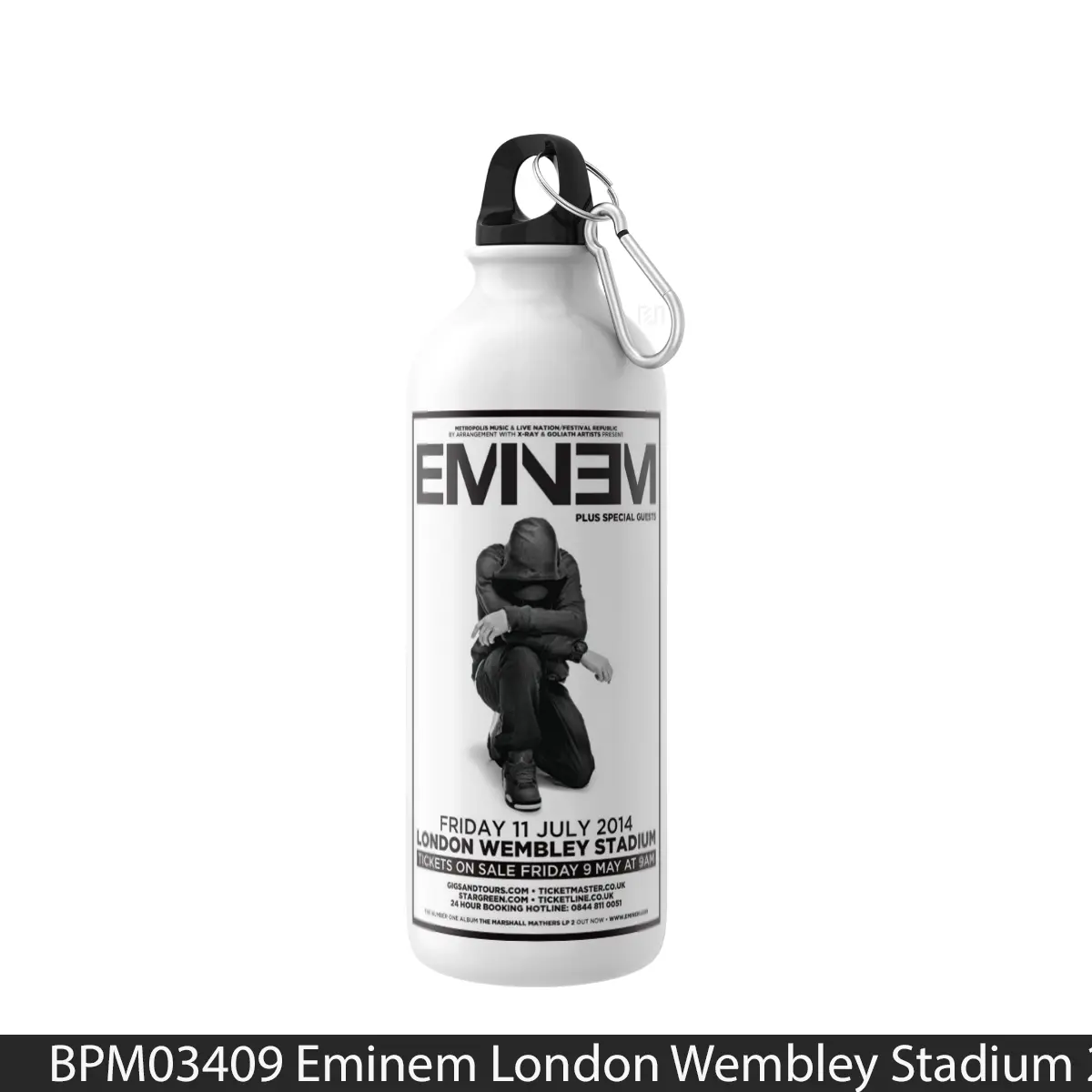 Botol Eminem London Wembley Stadium 2014 - Music Sport Bottle