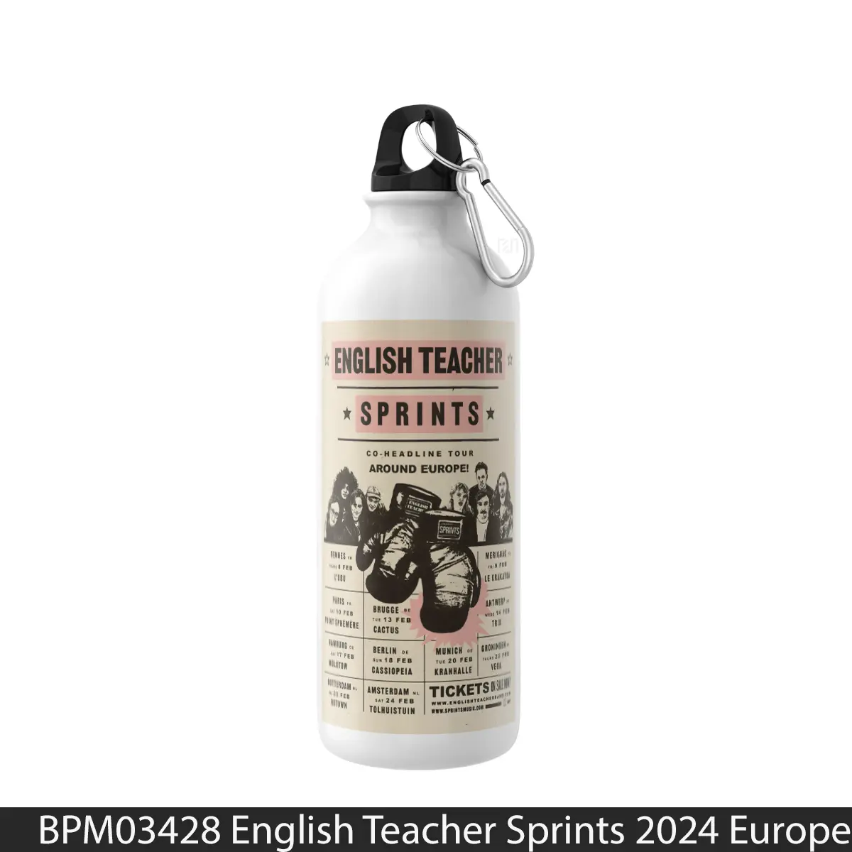 Botol English Teacher Sprints 2024 European Tour Post - Music Sport Bottle