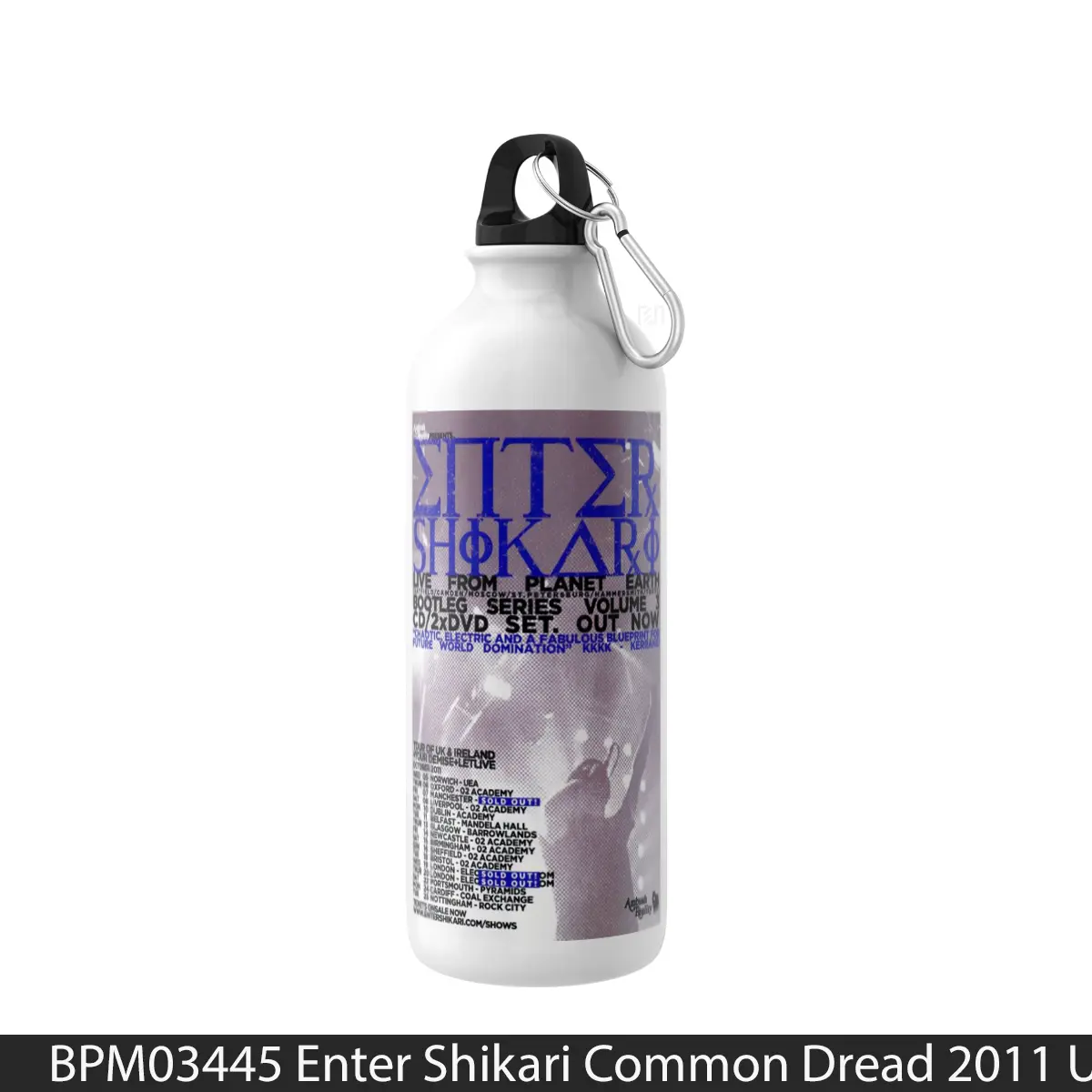 Botol Enter Shikari Common Dread 2011 Uk Tour - Music Sport Bottle