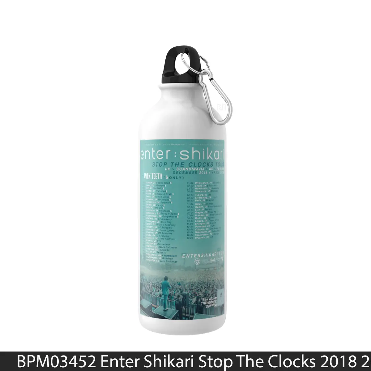 Botol Enter Shikari Stop The Clocks 2018 2019 Tour - Music Sport Bottle