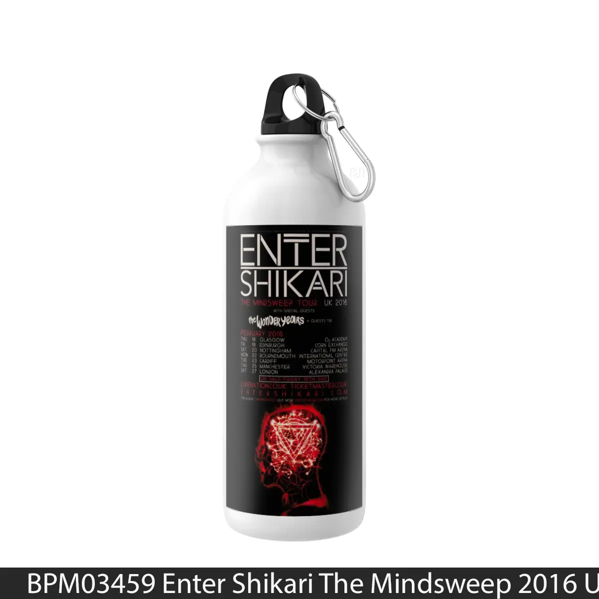 Botol Enter Shikari The Mindsweep 2016 Uk Tour Print - Music Sport Bottle