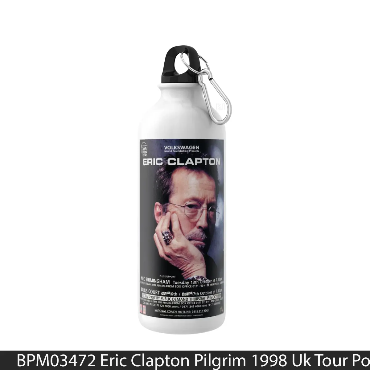 Botol Eric Clapton Pilgrim 1998 Uk Tour - Music Sport Bottle