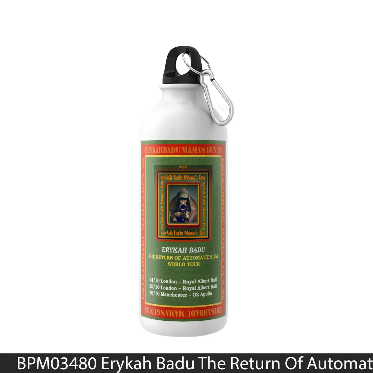 Botol Erykah Badu The Return Of Automatic Slim 2025 Uk Tour - Music Sport Bottle